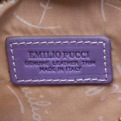 Emilio Pucci Multicolor Printed Coated Canvas Tote