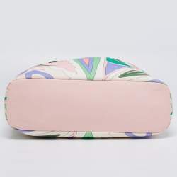 Emilio Pucci Multicolor Printed Canvas Tote