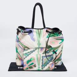 Emilio Pucci Multicolor Printed Canvas Tote