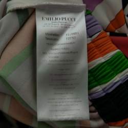 Emilio Pucci Multicolor Printed Jersey Maxi Skirt M