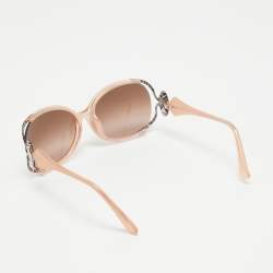 Pre Owned Emilio Pucci Orange EP608S Logo Oversized Sunglasses