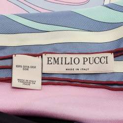 Emilio Pucci Multicolor Mirei Print Silk Scarf 