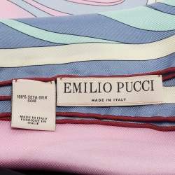 Emilio Pucci Multicolor Mirei Print Silk Scarf 
