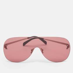 Emilio Pucci Burgundy EP 78 16S Shield Sunglasses