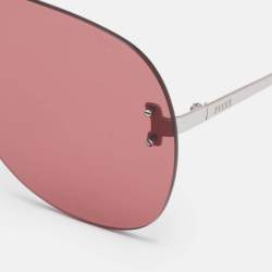 Emilio Pucci Burgundy EP 78 16S Shield Sunglasses
