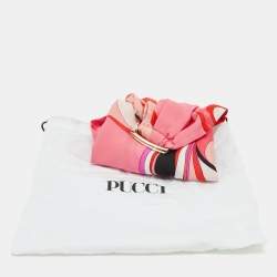 Emilio Pucci Multicolor Printed Silk Belt