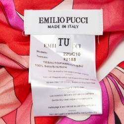 Emilio Pucci Multicolor Printed Silk Belt