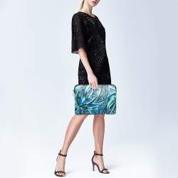  Emilio Pucci Multicolor Printed Leather Laptop Case