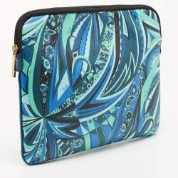  Emilio Pucci Multicolor Printed Leather Laptop Case