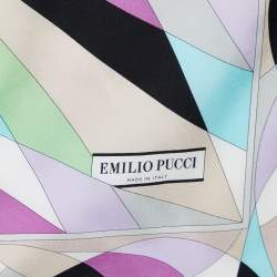 Emilio Pucci Multicolour Printed Silk Square Scarf