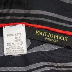 Emilio Pucci Multicolor Printed Silk Square Scarf