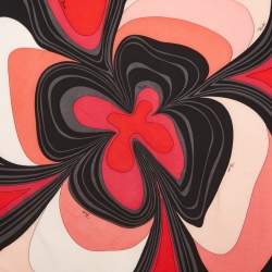 Emilio Pucci Multicolor Printed Silk Square Scarf