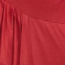 Emilio Pucci Red Jersey Drape Style Short Dress M