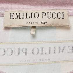 Emilio Pucci Multicolor Star & Stripe Print Cotton Knit T-Shirt S