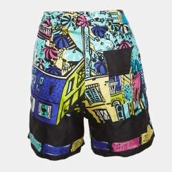 Emilio Pucci Multicolor Printed Silk Shorts S