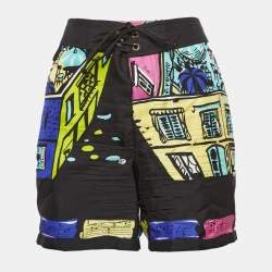 Emilio Pucci Multicolor Printed Silk Shorts S