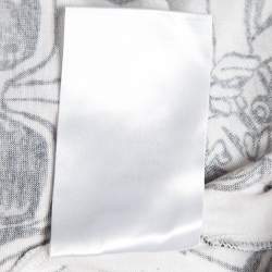 Pre Owned Emilio Pucci White Turisti Fiorentini Print Cotton T-Shirt S