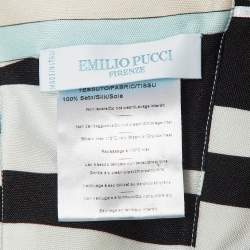 Pre Owned Emilio Pucci Multicolor Silk Beaded Halter Neck Short Dress M