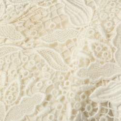 Emilio Pucci Cream Lace One Shoulder Dress M