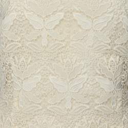 Emilio Pucci Cream Lace One Shoulder Dress M
