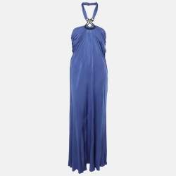Emilio Pucci Light Ultramarine Silk Maxi Dress M