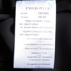 Pre Owned Emilio Pucci Purple Printed Silk Mini Dress M