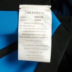 Pre Owned Emilio Pucci Black Embellished Mini Bodycon Skirt S