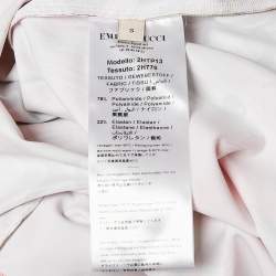 Pre Owned Emilio Pucci Pink Fluilio Print Jersey T-Shirt S