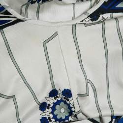 Emilio Pucci Printed Silk Jersey Button Front Short Dress S