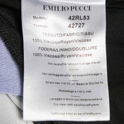 مملوكة مسبقًا Emilio Pucci Blue Iride Print Jersey Sleeveless Dress M