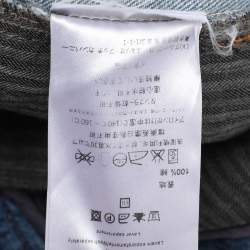 Pre Owned Emilio Pucci Faded Blue Denim Zip Detail Jeans M