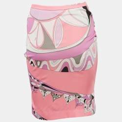 Emilio Pucci Multicolor Printed Knee-Length Skirt S