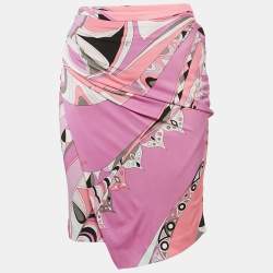 Emilio Pucci Multicolor Printed Knee-Length Skirt S