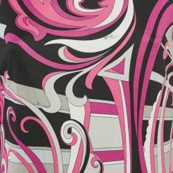 Pre Owned Emilio Pucci Multicolor Printed Jersey Mini Dress M