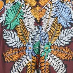 Emilio Pucci Multicolor Printed Silk Wide Leg Trousers L