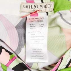 Emilio Pucci Multicolor Printed Jersey Trousers M