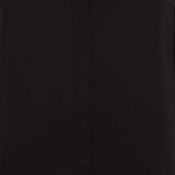 Emilio Pucci Black Silk Lace Trim Button Front Shirt M