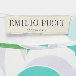 Emilio Pucci Multicolor Printed Viscose Top and Shorts Set S
