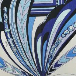 Emilio Pucci Multicolor Printed Silk Knit Maxi Skirt M