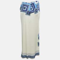Emilio Pucci Multicolor Printed Silk Knit Maxi Skirt M