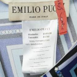 Emilio Pucci Multicolor Printed Silk Knit Maxi Skirt M