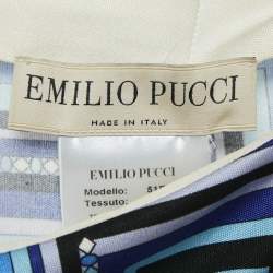 Emilio Pucci Multicolor Printed Silk Knit Maxi Skirt M