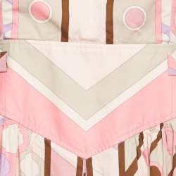 مملوكة مسبقًا Emilio Pucci Pink Printed Cotton Halter Neck Short Dress M