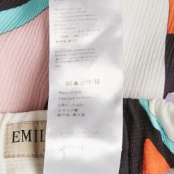 Emilio Pucci Multicolor Crepe Capri Pants M