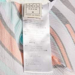 Emilio Pucci Multicolor Crepe Capri Pants M