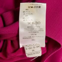 Emilio Pucci Pink Wool Sheath Dress S