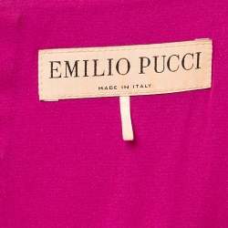 Emilio Pucci Pink Wool Sheath Dress S