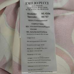 Emilio Pucci Pink Printed Jersey Belted Bodycon Dress S