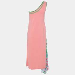 Emilio Pucci Peach Stretch Knit Midi Dress S