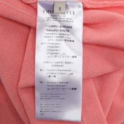 Emilio Pucci Peach Stretch Knit Midi Dress S